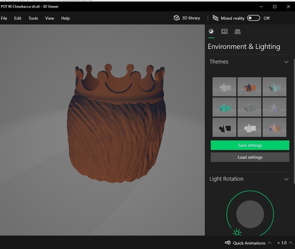 plant pot holder 90 Chewbacca 3D print model_13