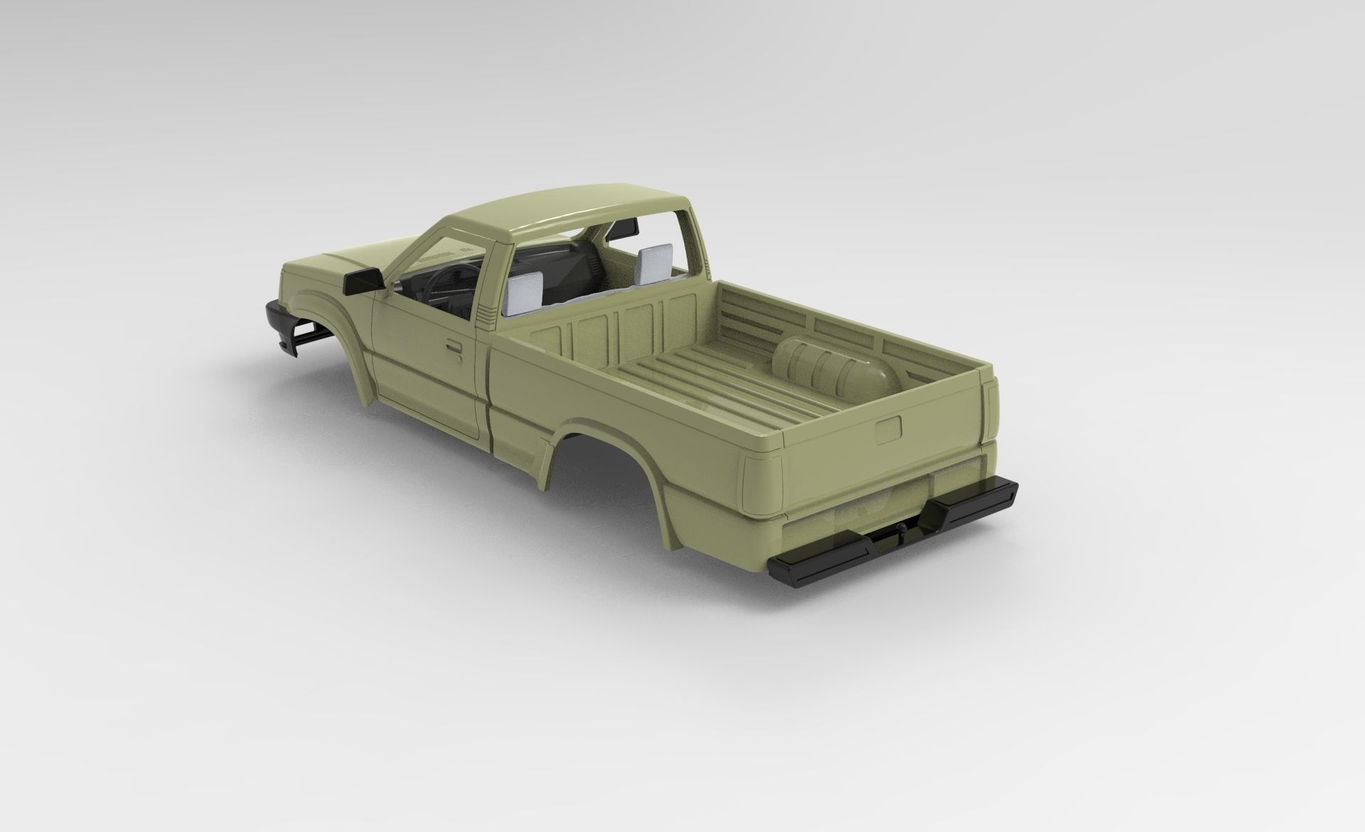 Printable MAZDA B SERIES REGULAR CAB 3D print 3D print model_1