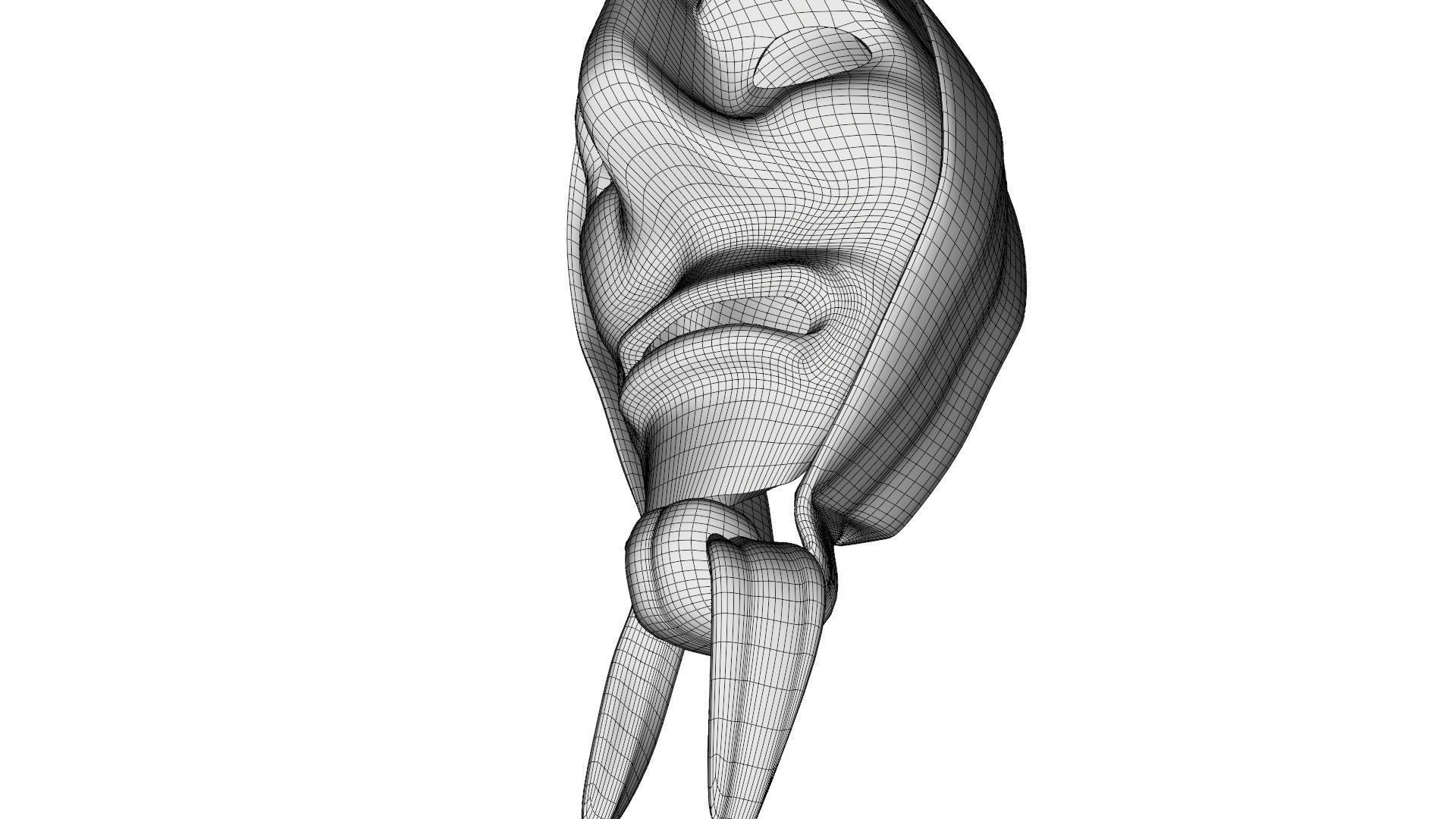 Mamuthones mask 3D model_14