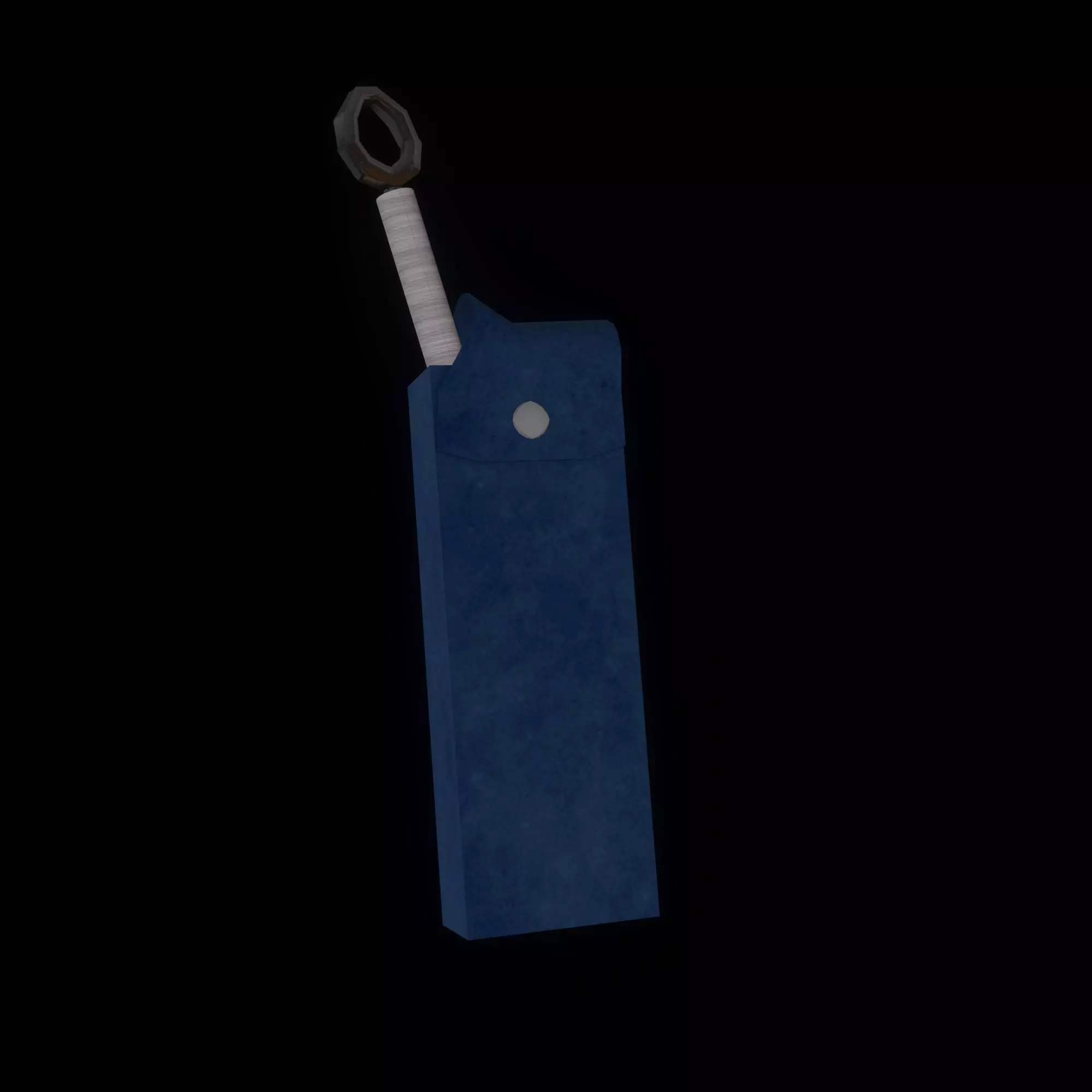 Kunai with holder Free low-poly 3D model_0