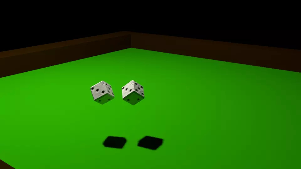Traditional dice Free low-poly 3D model