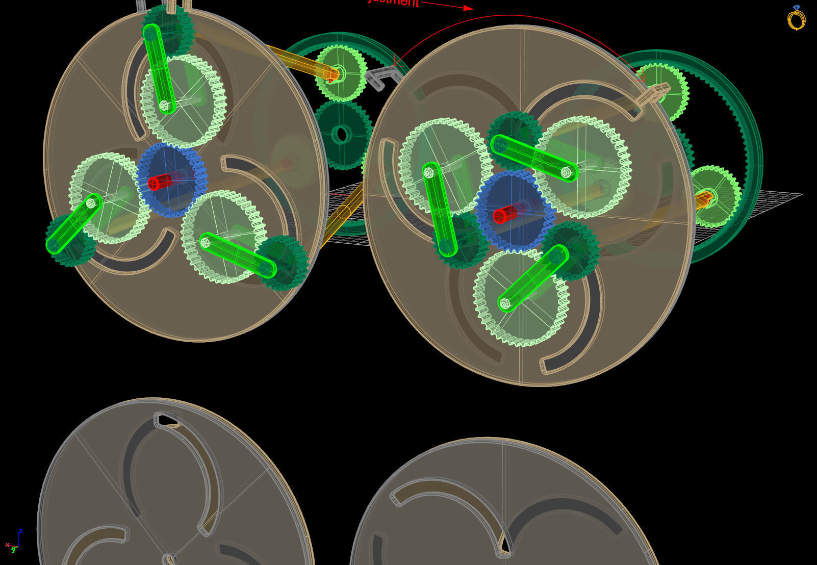 progressive transmission variator 3D print model_16
