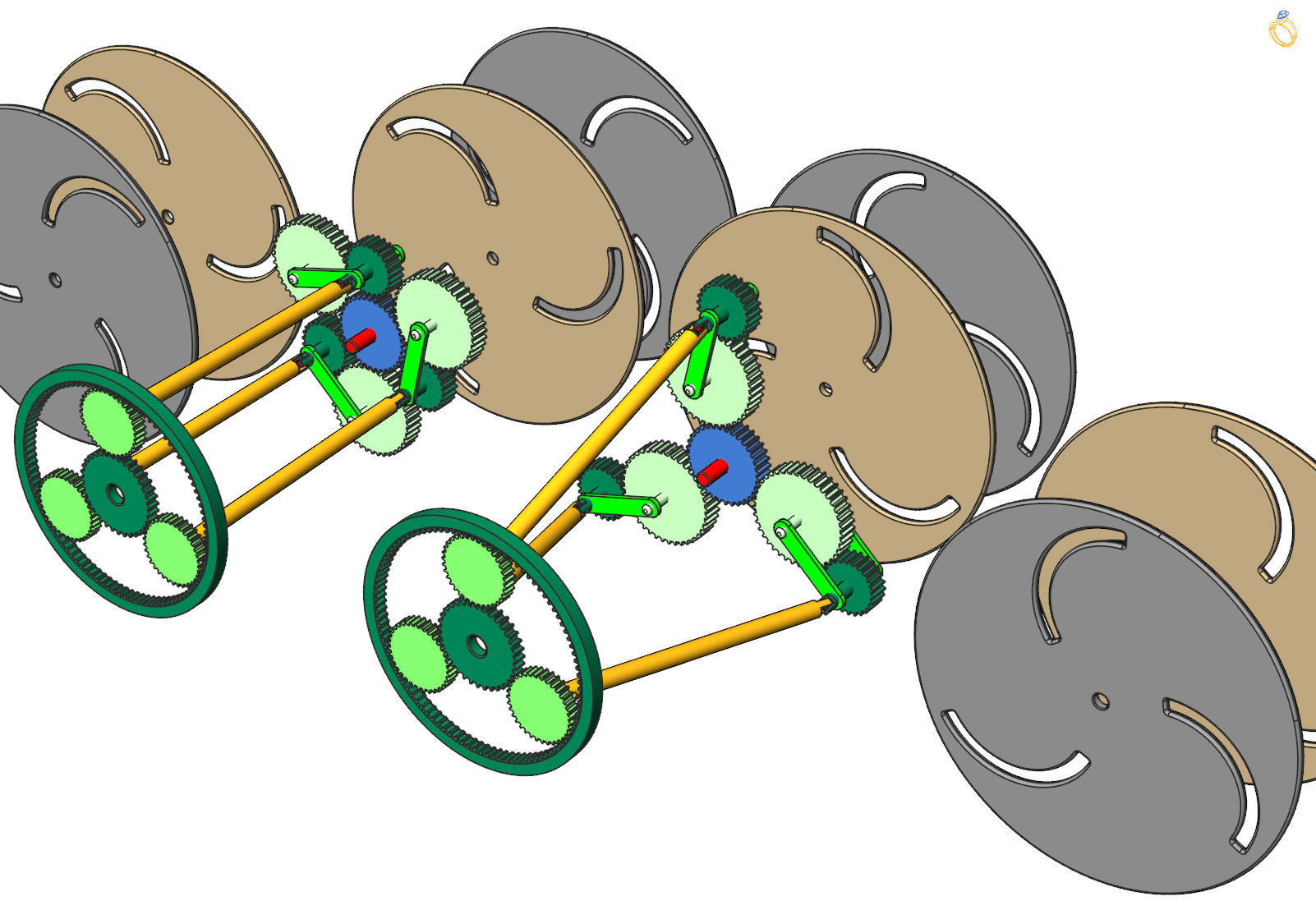 progressive transmission variator 3D print model_7