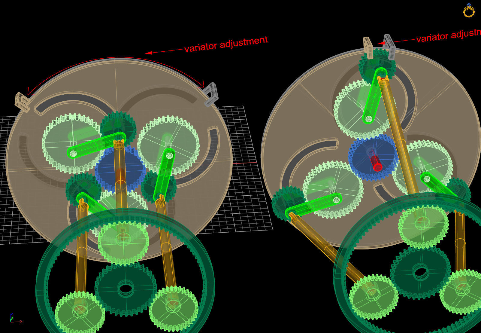 progressive transmission variator 3D print model_11