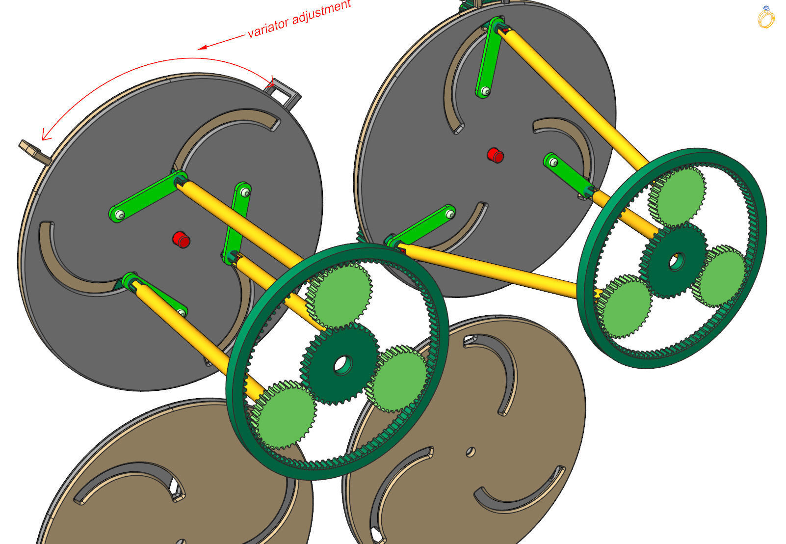 progressive transmission variator 3D print model_5