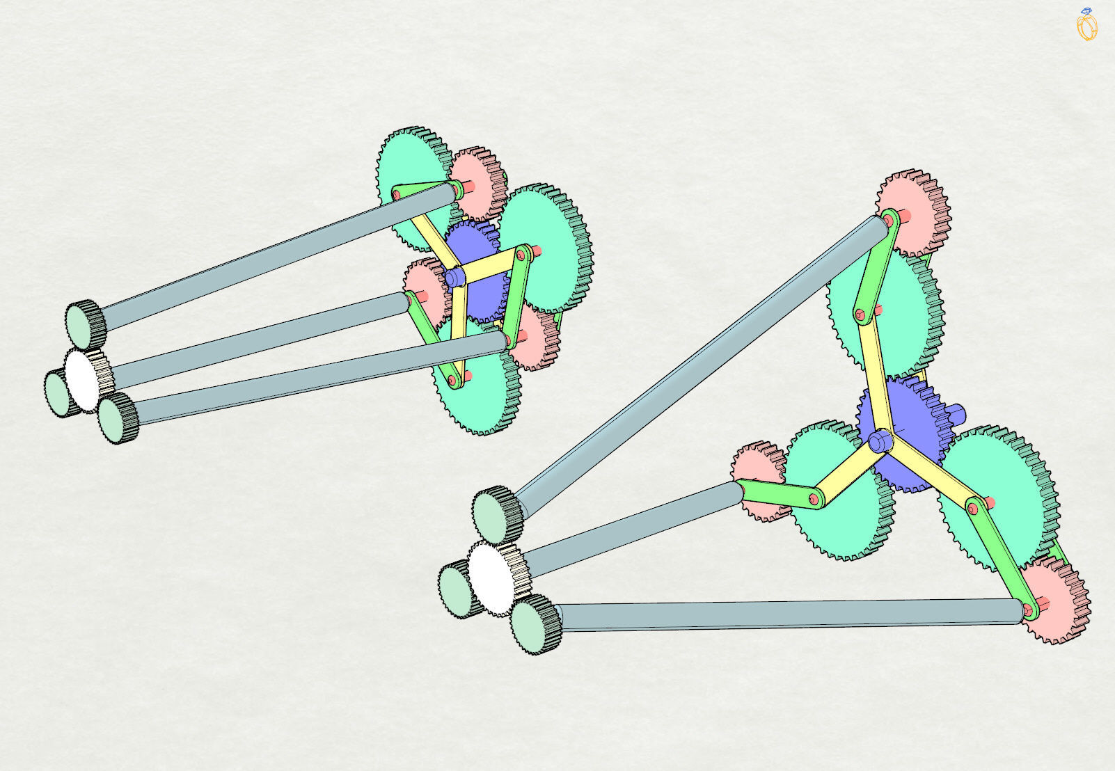 progressive transmission variator 3D print model_1
