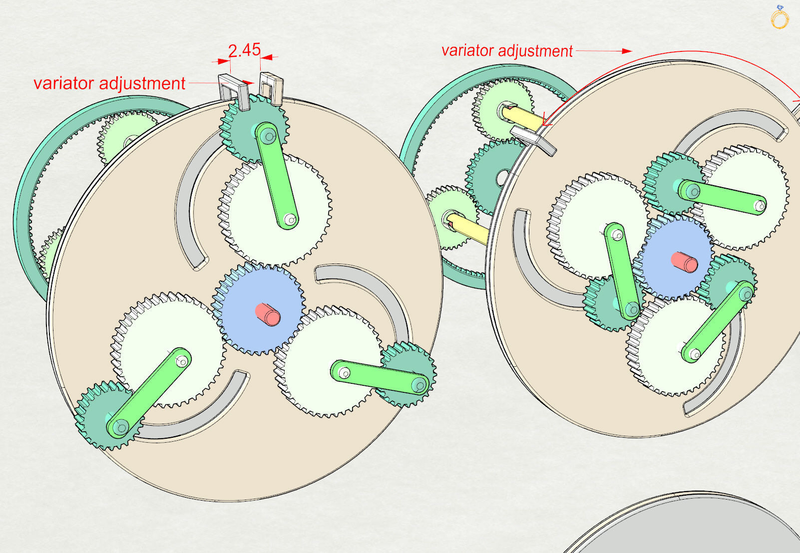 progressive transmission variator 3D print model_9