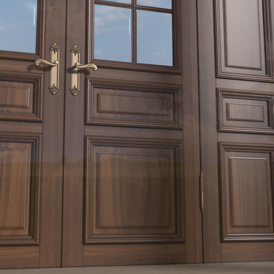 Entrance to the house Classic Porch Entry group 3D model_4