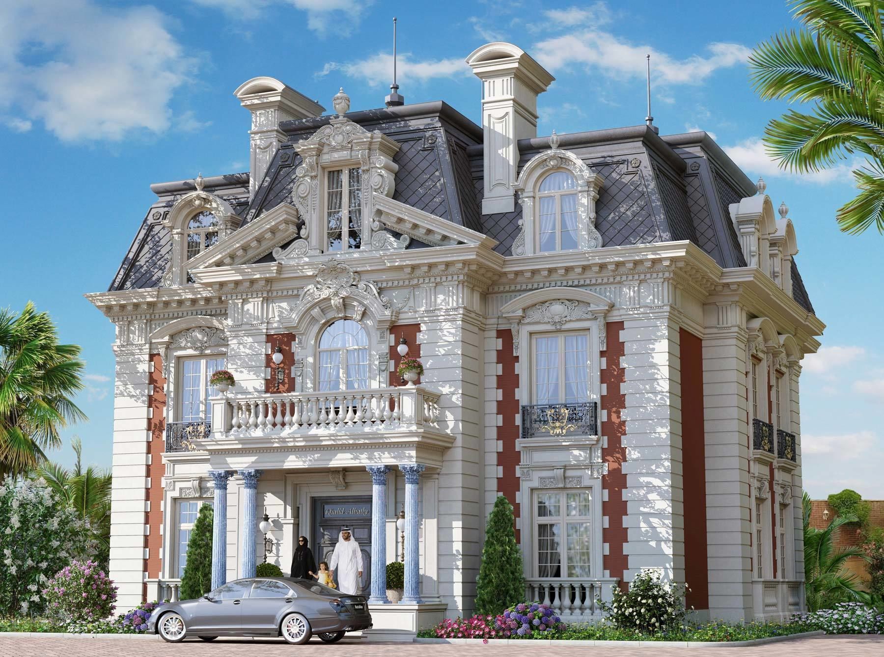 Entrance to the house Classic Porch Entry group 3D model_5