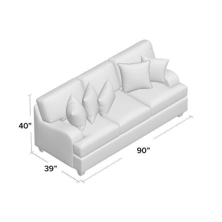 Sandpoint Recessed Arm Sofa  3D model_1
