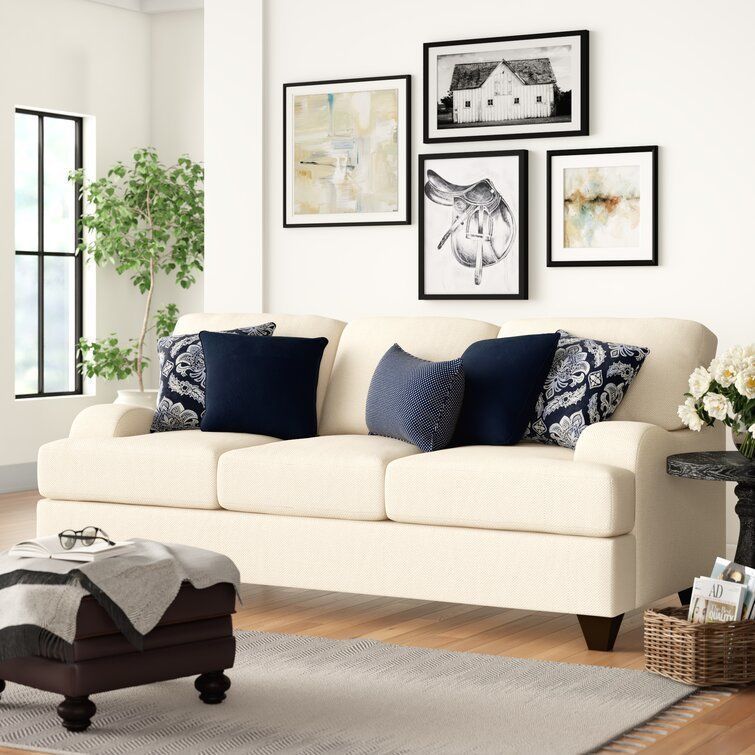 Sandpoint Chenille Recessed Arm Sleeper with Reversible Cushions 3D model_1