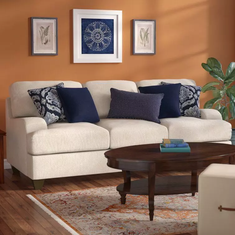 Sandpoint Chenille Recessed Arm Sleeper with Reversible Cushions 3D model_0