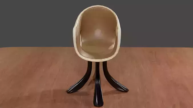 Chair on wooden table