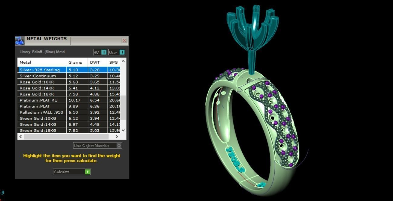 solitaire set ring 3D print model_20
