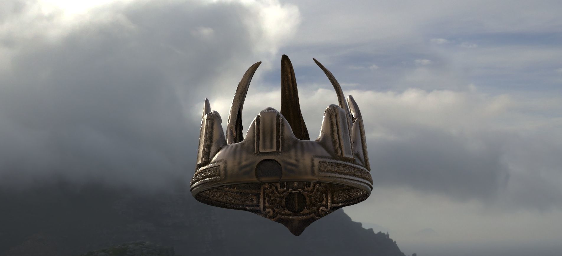 Crown Lady 3D model_1