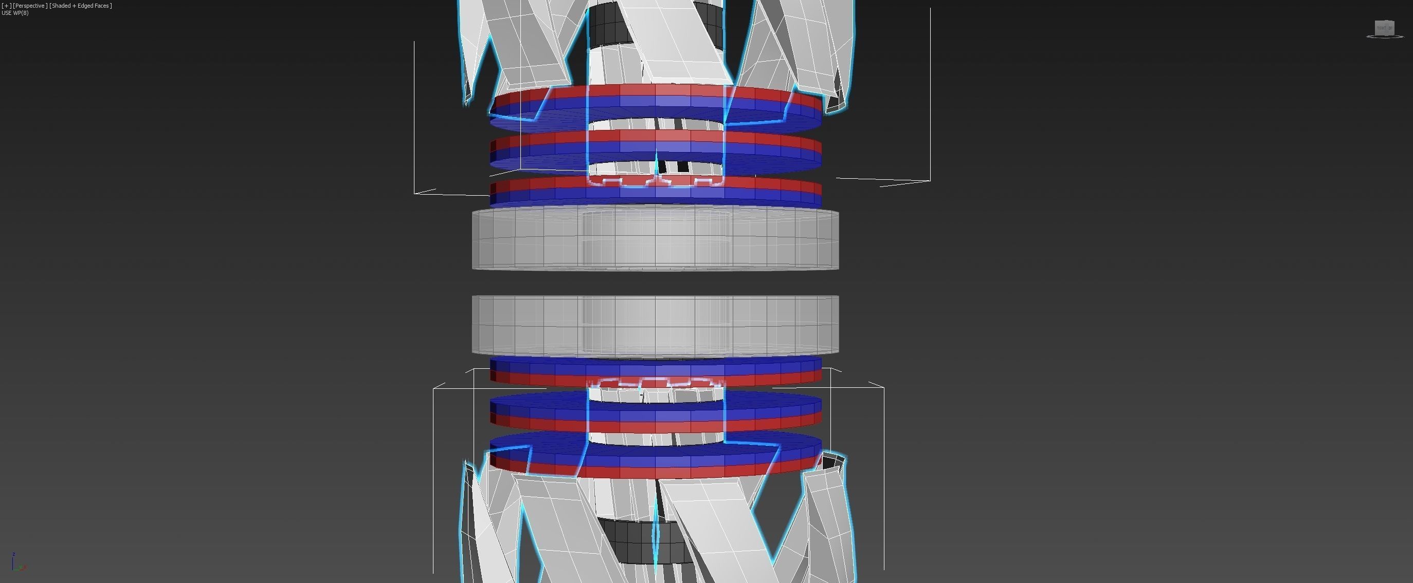 Inverted Electric Rocket Engine - Ionized Rocket Hull - Concept 3D model_12