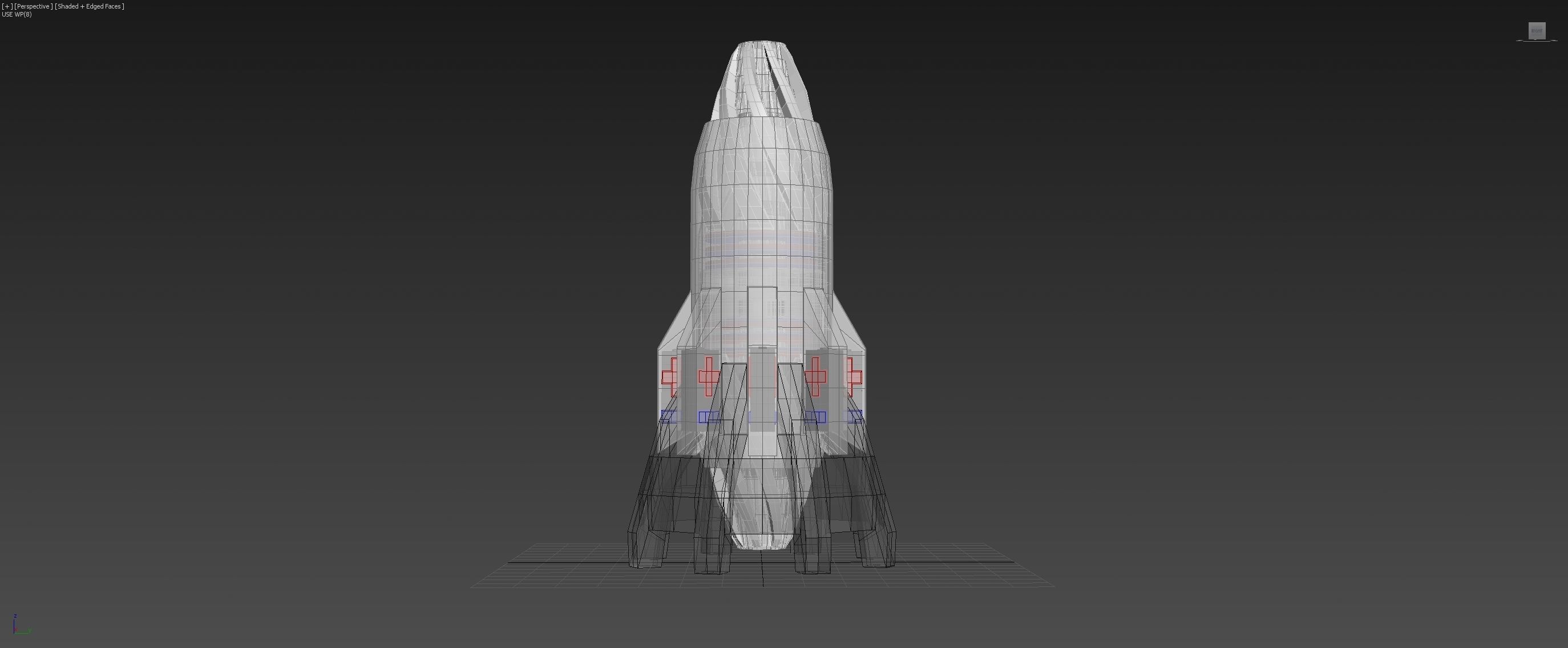 Inverted Electric Rocket Engine - Ionized Rocket Hull - Concept 3D model_19