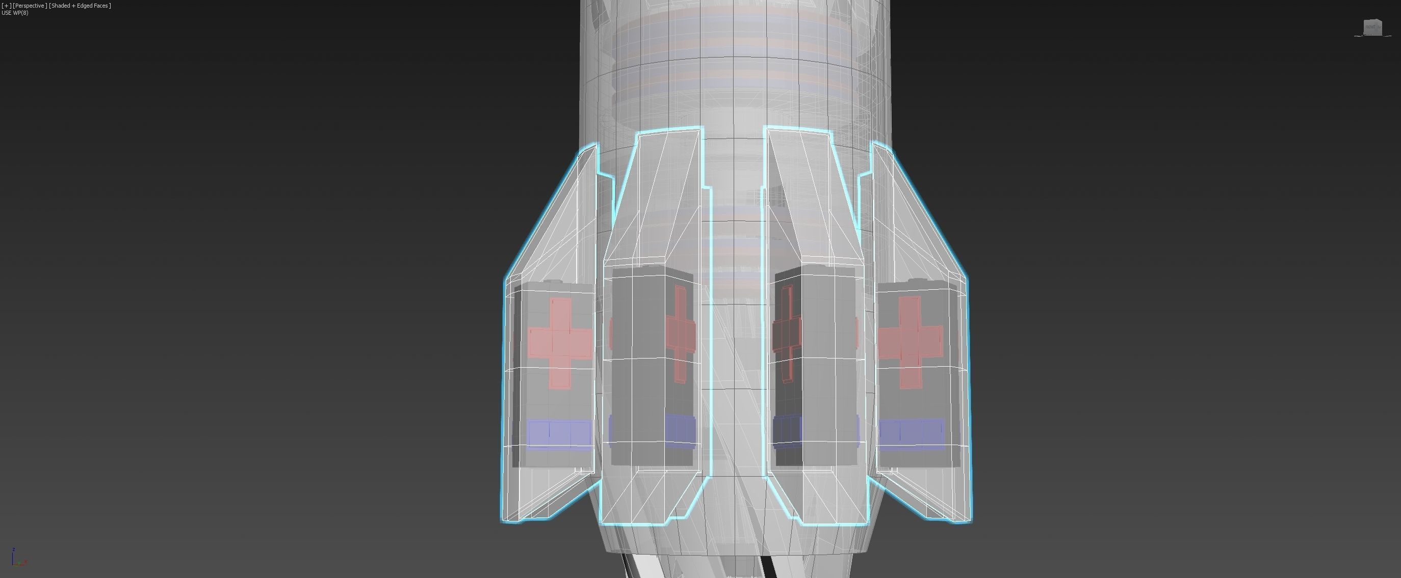 Inverted Electric Rocket Engine - Ionized Rocket Hull - Concept 3D model_6