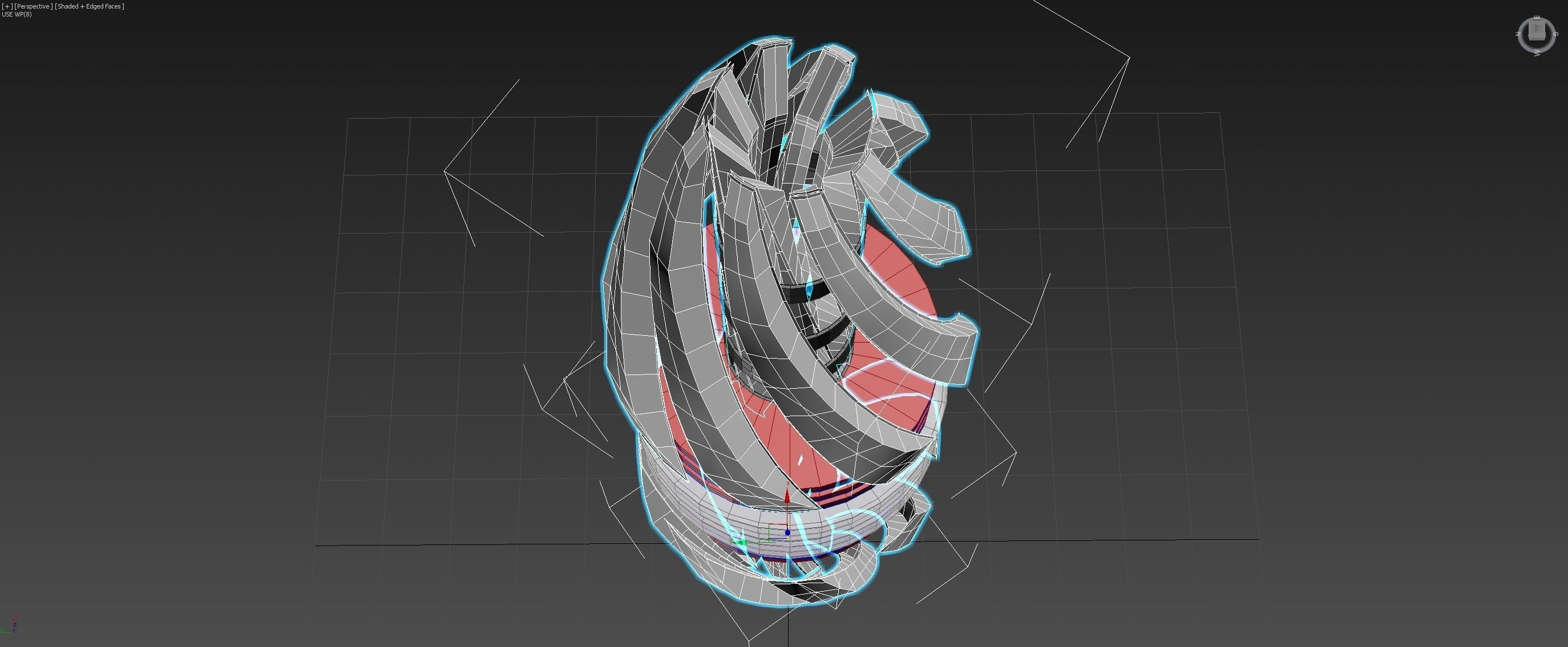 Inverted Electric Rocket Engine - Ionized Rocket Hull - Concept 3D model_11
