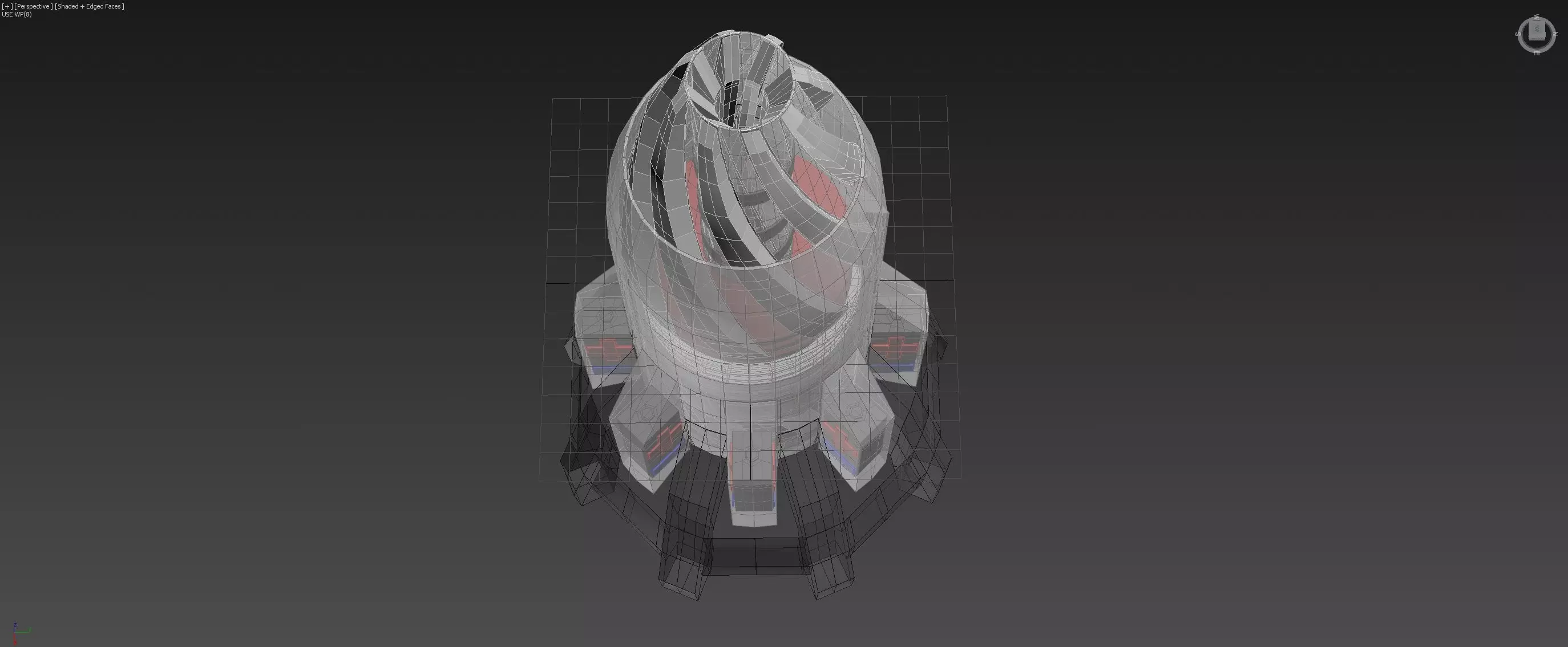 Inverted Electric Rocket Engine - Ionized Rocket Hull - Concept 3D model_0