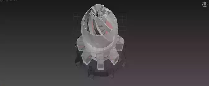 Inverted Electric Rocket Engine - Ionized Rocket Hull - Concept 3D model