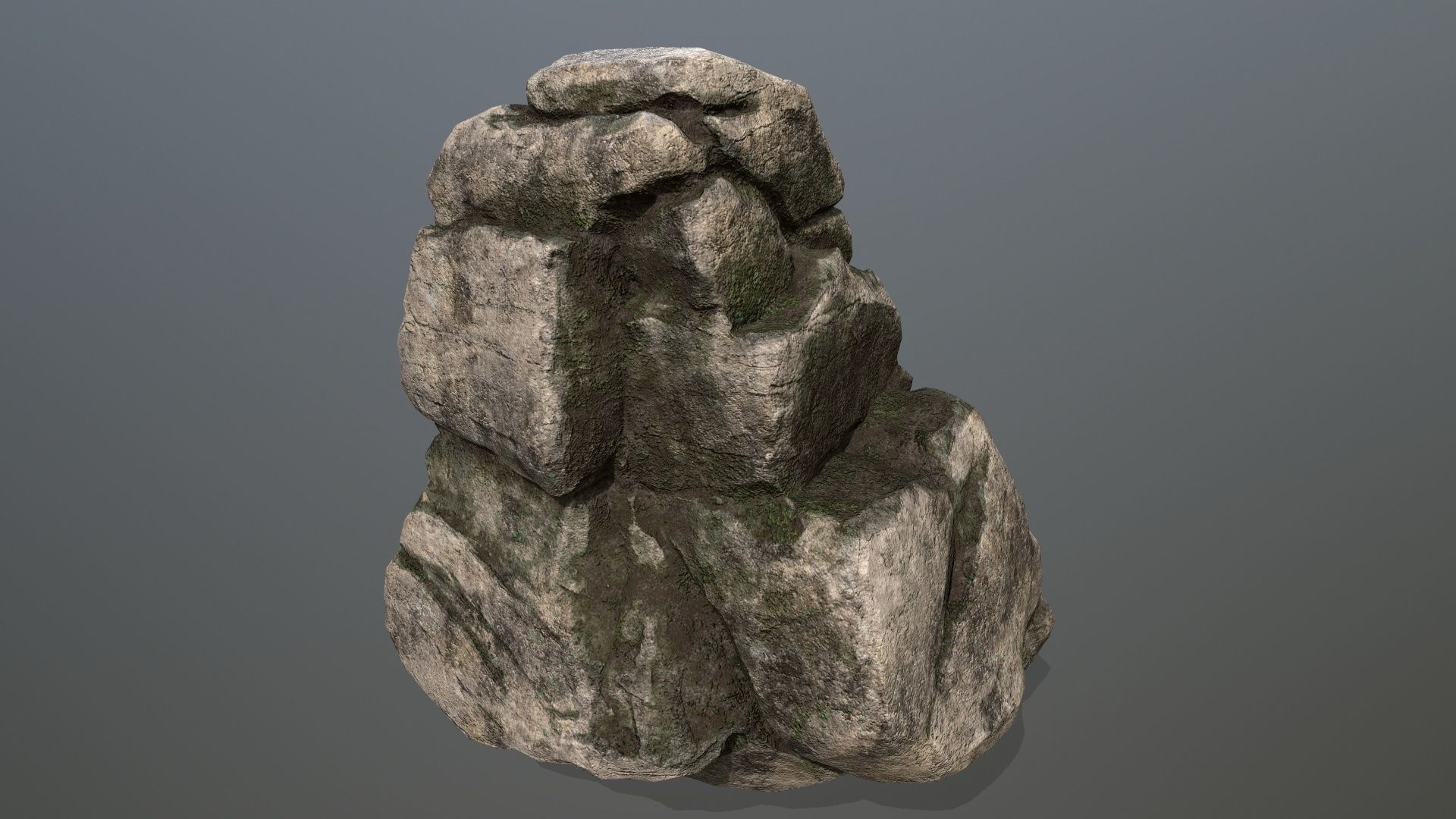 rocks rock Low-poly 3D model_14