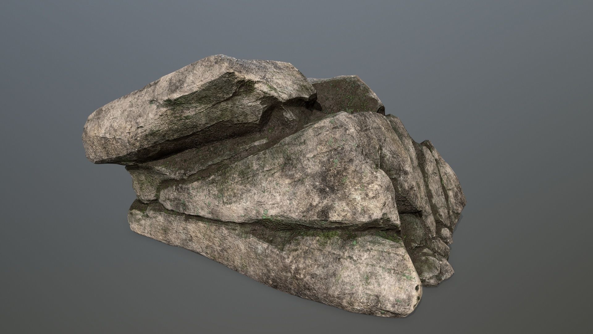 rocks rock Low-poly 3D model_11