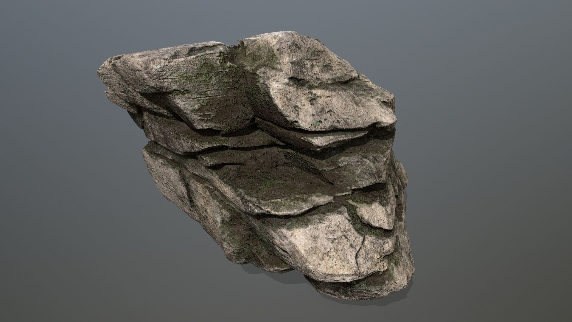 rocks rock Low-poly 3D model_1