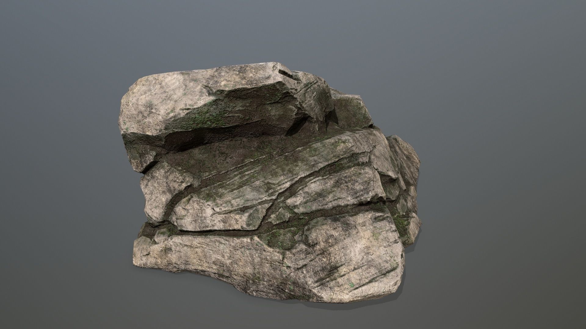 rocks rock Low-poly 3D model_8