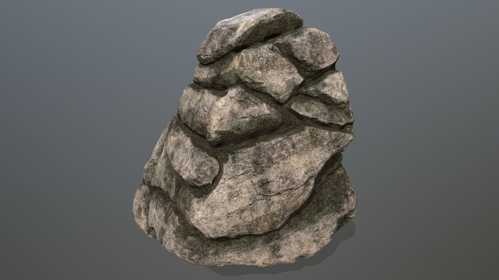 rocks rock Low-poly 3D model_15