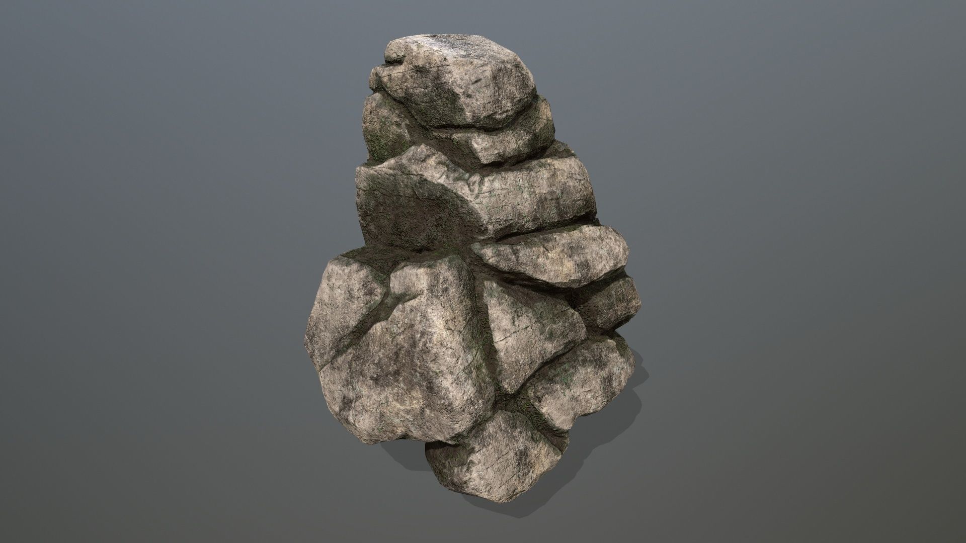 rocks rock Low-poly 3D model_13