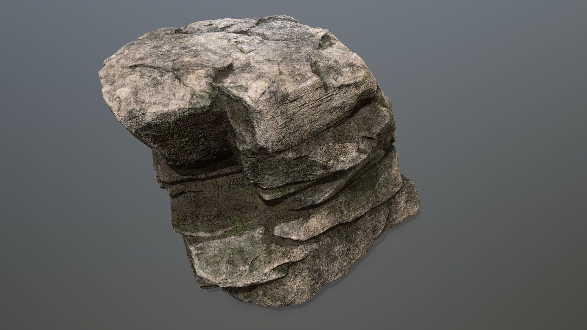 rocks rock Low-poly 3D model_6