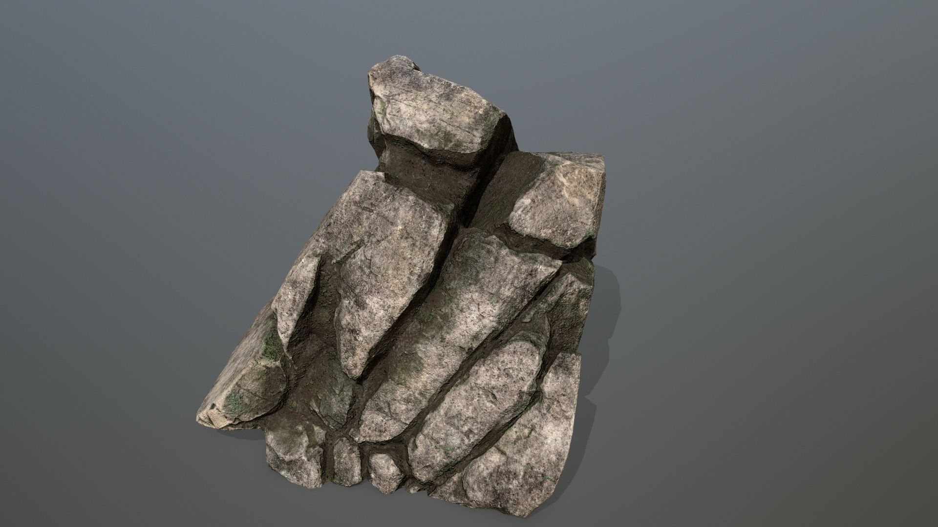 rocks rock Low-poly 3D model_10