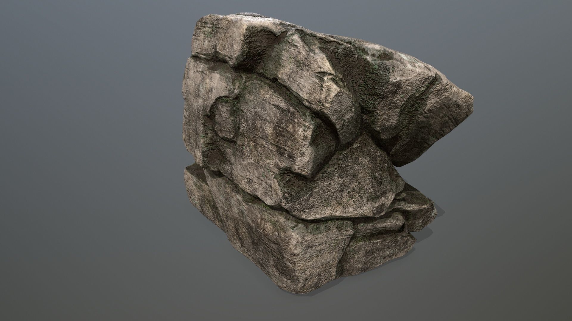 rocks rock Low-poly 3D model_5