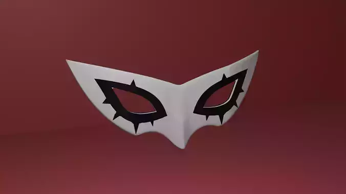 Joker Mask from Persona 5 Low-poly 3D model