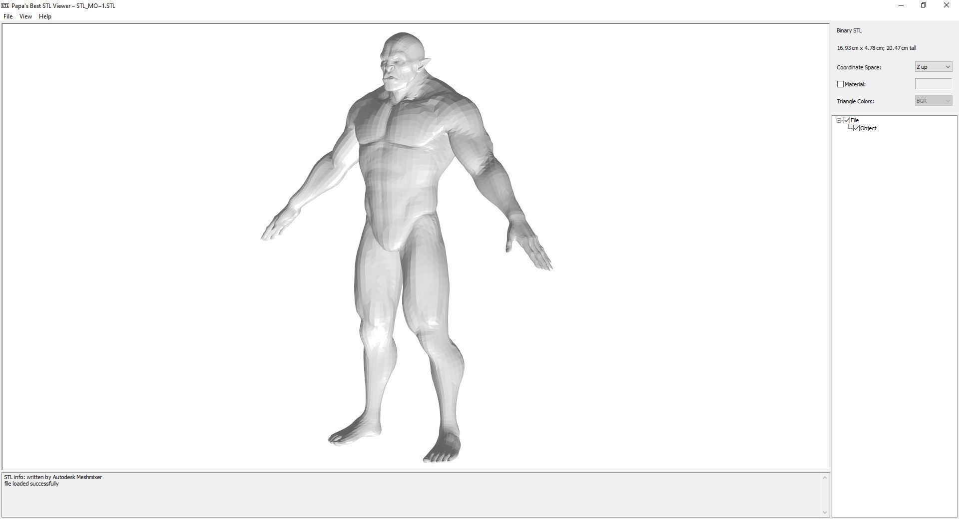 Orcazer - Character Male Monster Low-poly 3D model_16