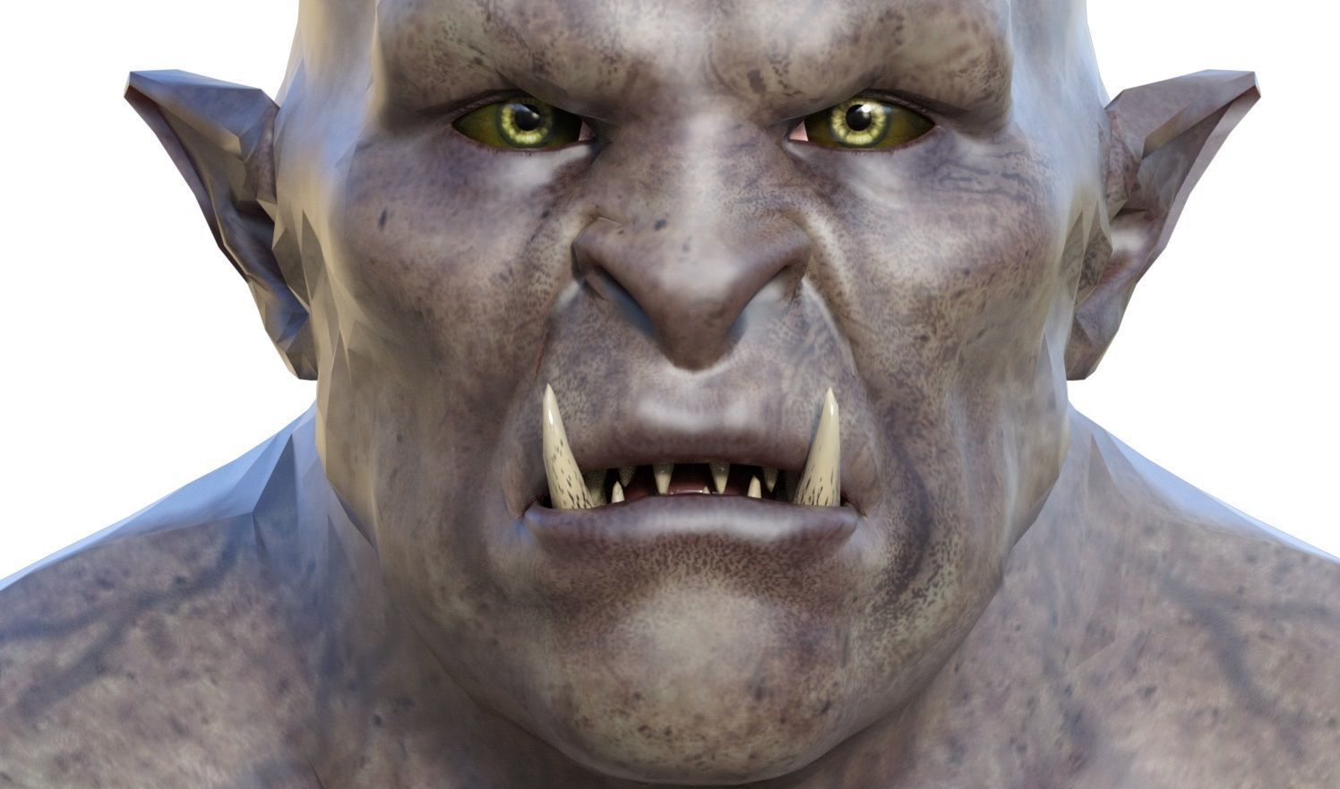 Orcazer - Character Male Monster Low-poly 3D model_5