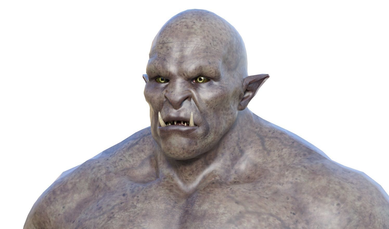 Orcazer - Character Male Monster Low-poly 3D model_4