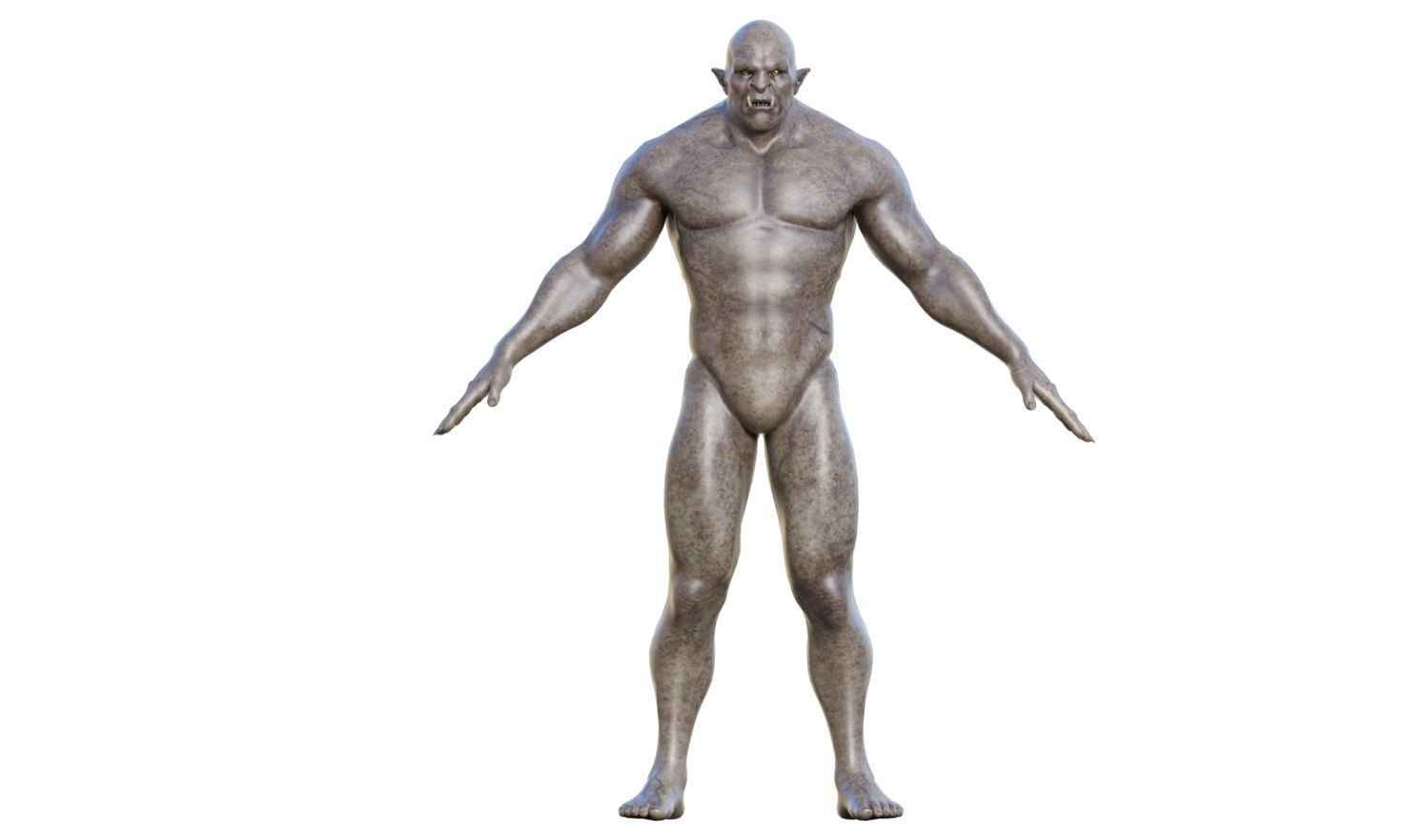 Orcazer - Character Male Monster Low-poly 3D model_6