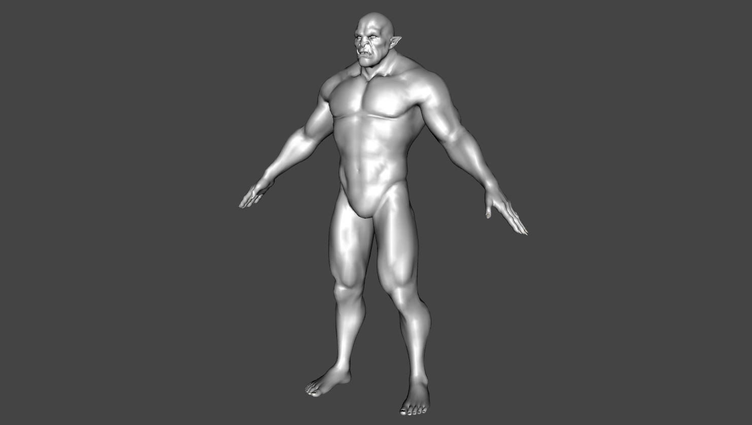 Orcazer - Character Male Monster Low-poly 3D model_20