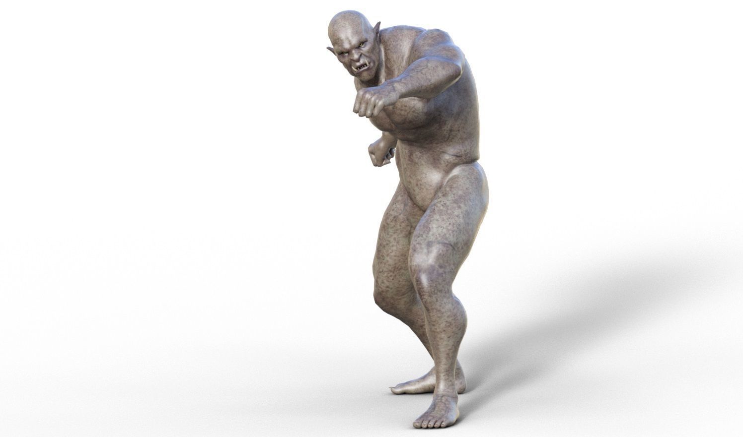 Orcazer - Character Male Monster Low-poly 3D model_2