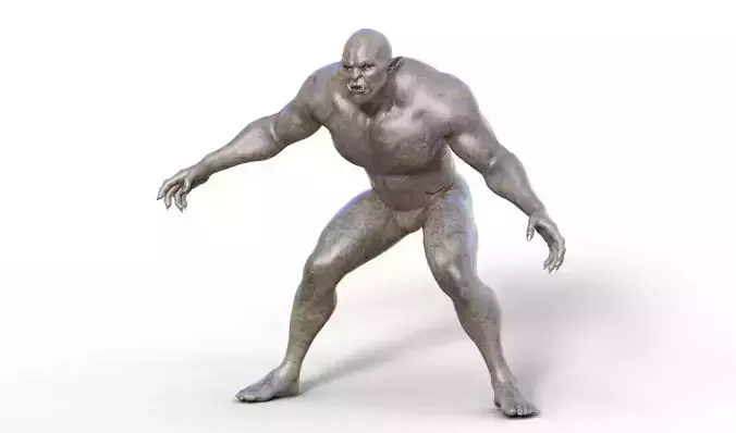 Orcazer - Character Male Monster Low-poly 3D model