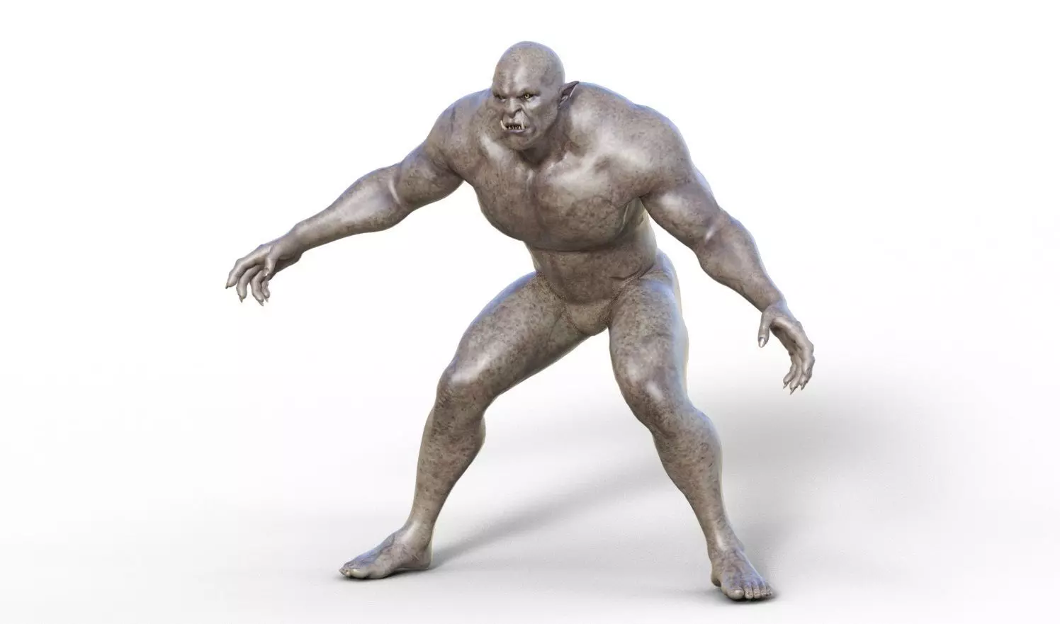 Orcazer - Character Male Monster Low-poly 3D model_0