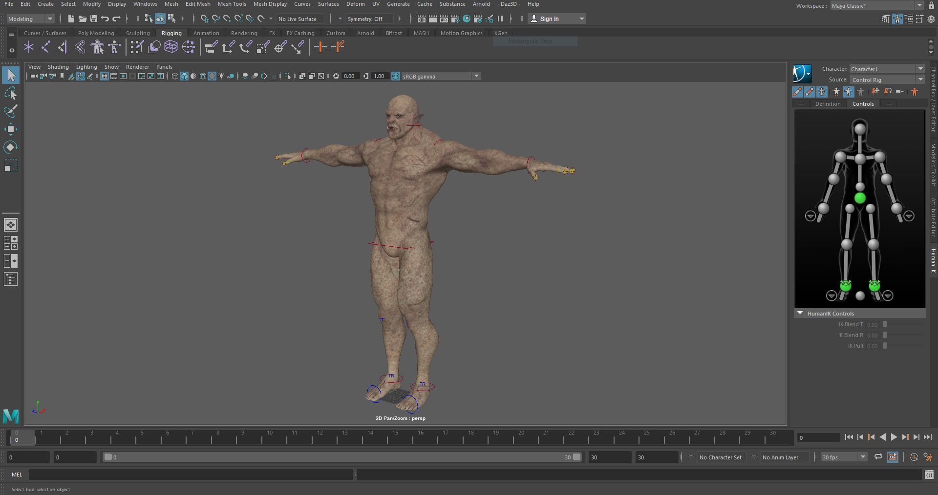 Orcazer - Character Male Monster Low-poly 3D model_12