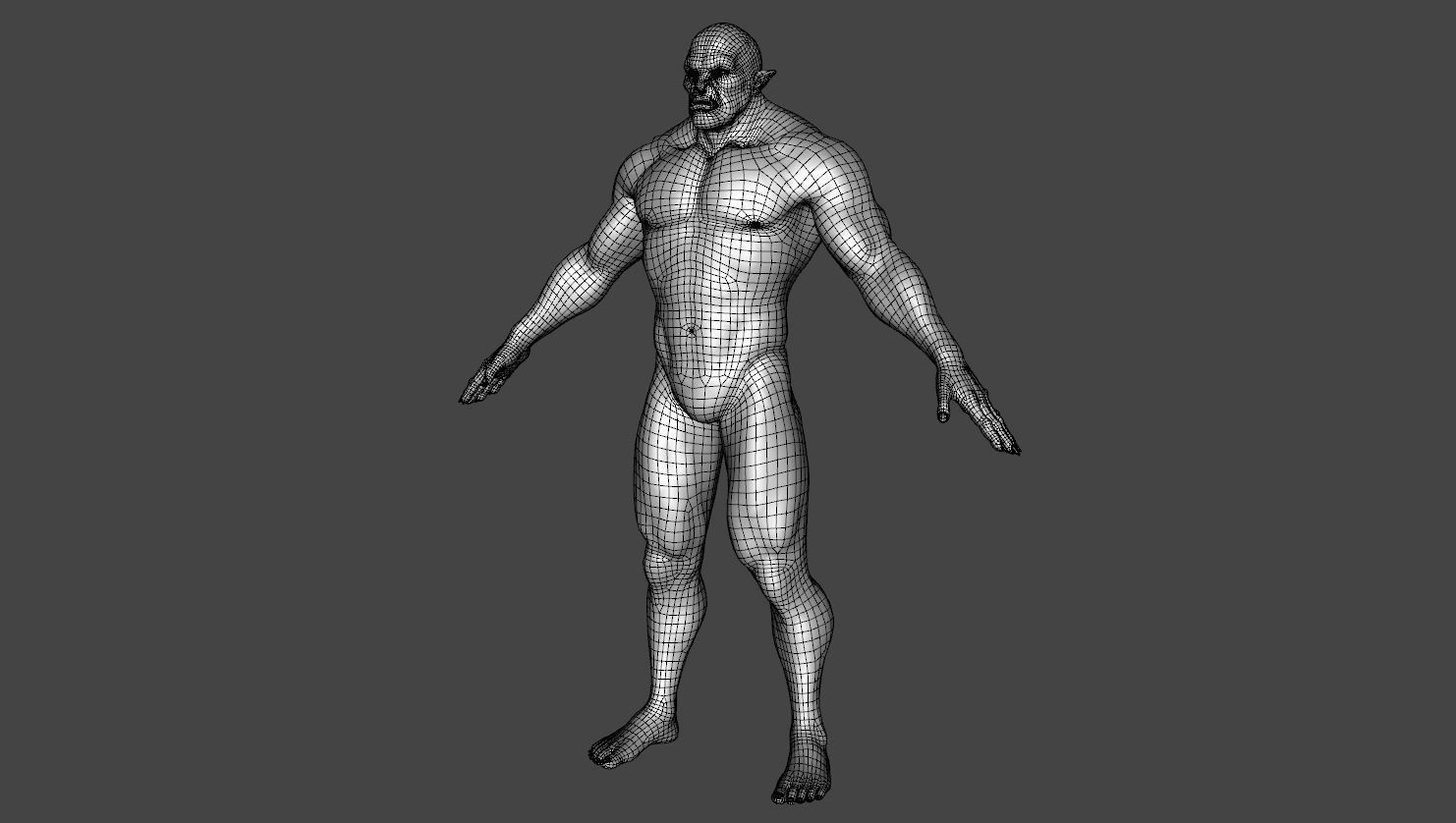Orcazer - Character Male Monster Low-poly 3D model_21