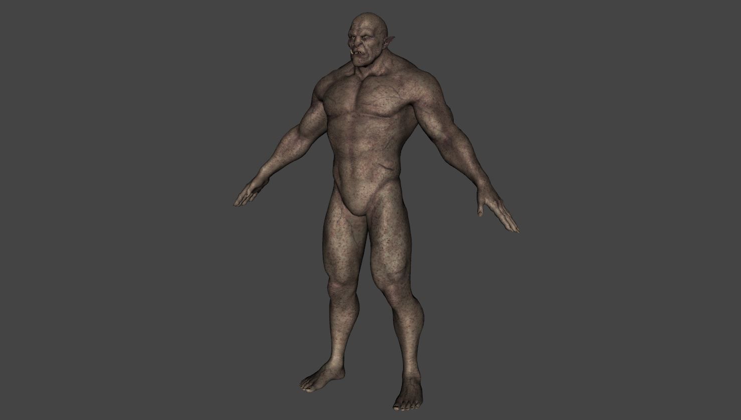 Orcazer - Character Male Monster Low-poly 3D model_17