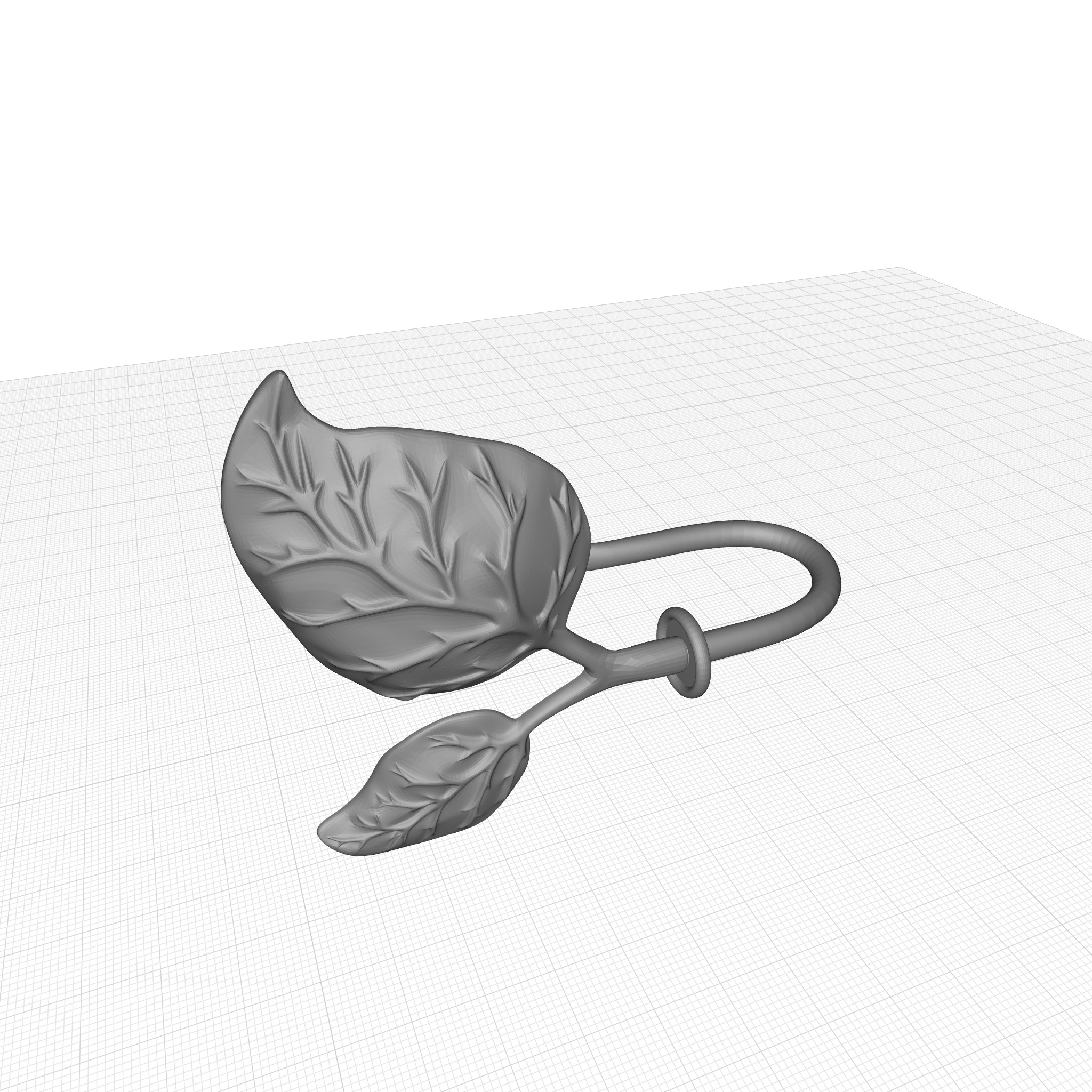 Sycamore Curtain Holdback - 2 Finish 3D model_2