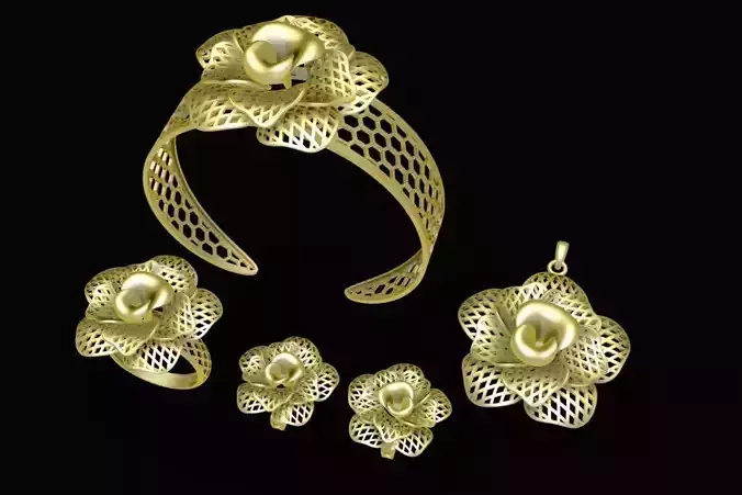 Set Flower Ultra Vision Jewelry 2316