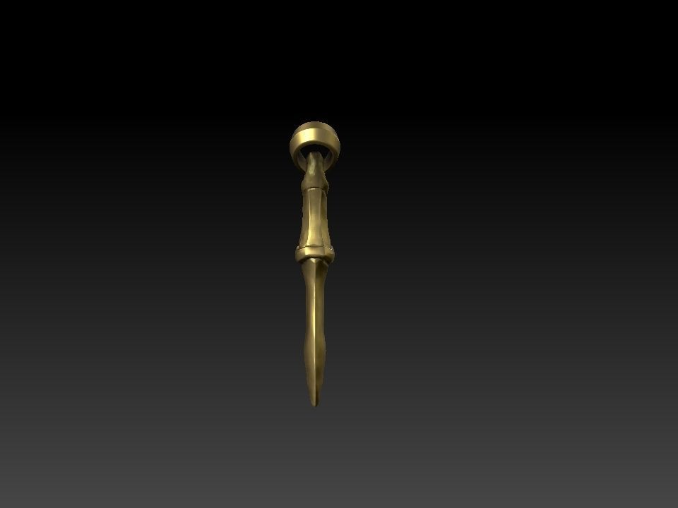 DC011P - The Dagger Pendant 3D print model_4