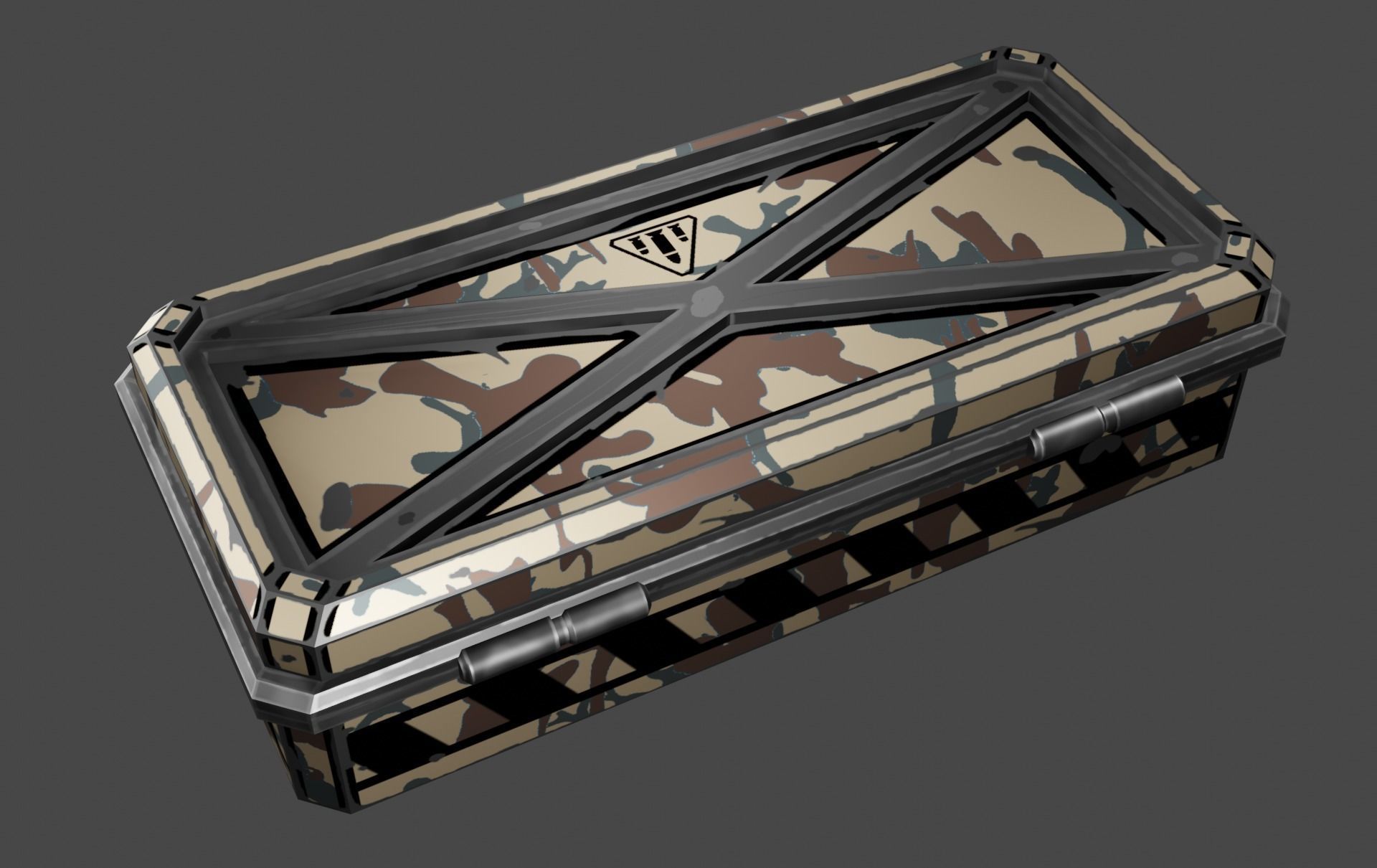 Case sci-fi Low-poly 3D model_15